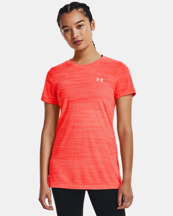 Women's UA Tech™ Tiger Short Sleeve in Red image number 0